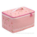 Ladies' Large Capacity Polyester Cosmetic Case with a Mirror Storage/Wash Bag